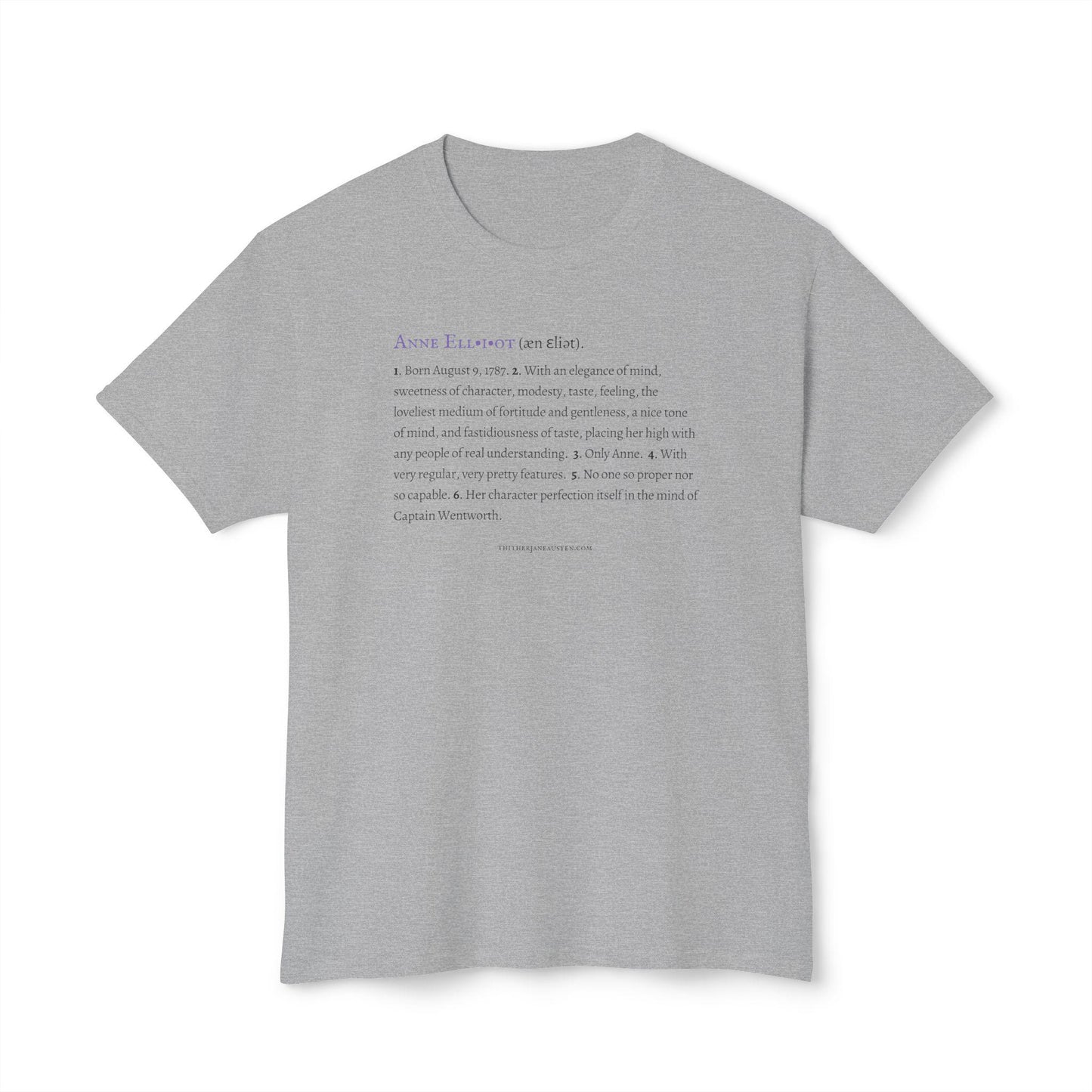 Anne Elliot Character Definition Tee