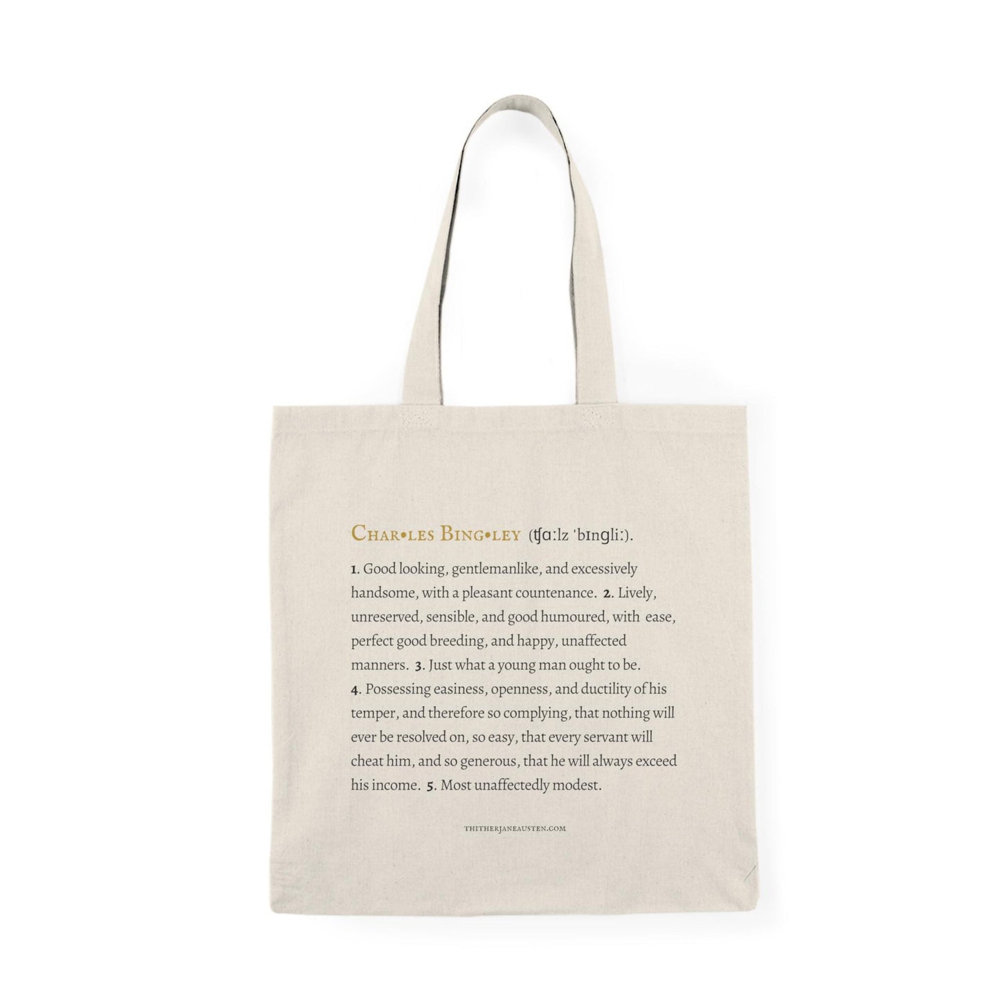 Mr Bingley Character Definition Tote