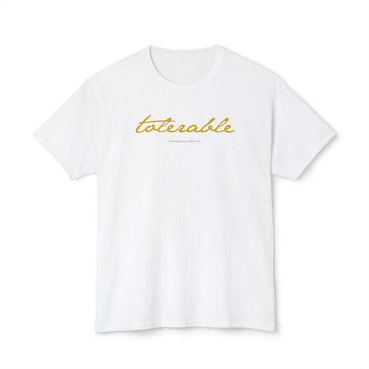 Pride and Prejudice Tolerable Quote Tee