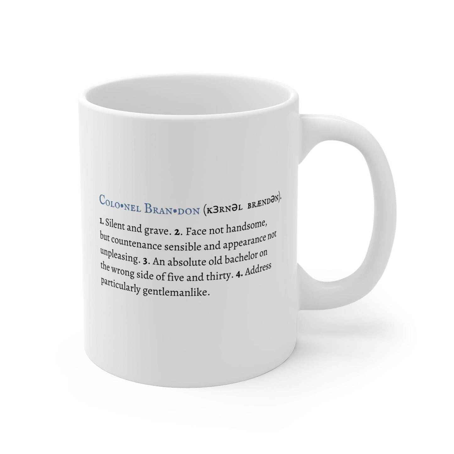Colonel Brandon Character Definition Mug