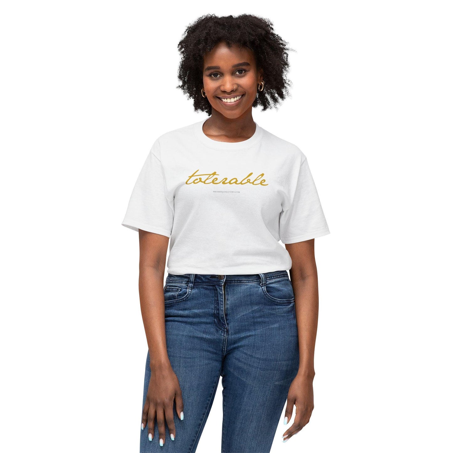 Pride and Prejudice Tolerable Quote Tee