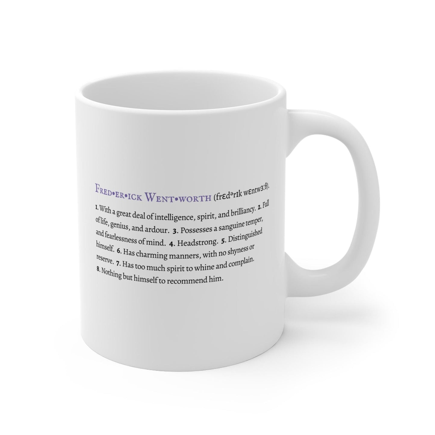 Captain Wentworth Character Definition Mug