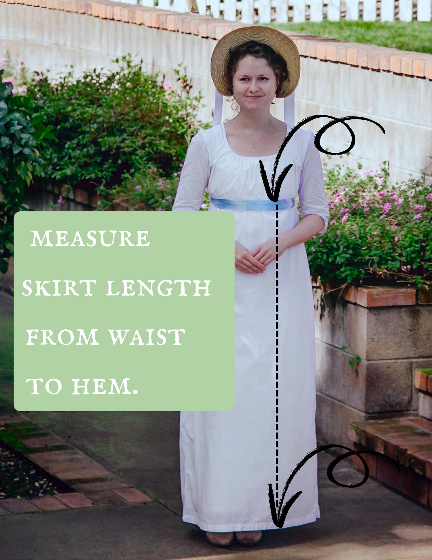 Short Sleeve Regency White Drawstring Gown