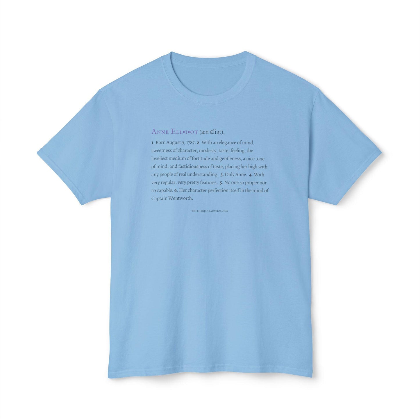 Anne Elliot Character Definition Tee