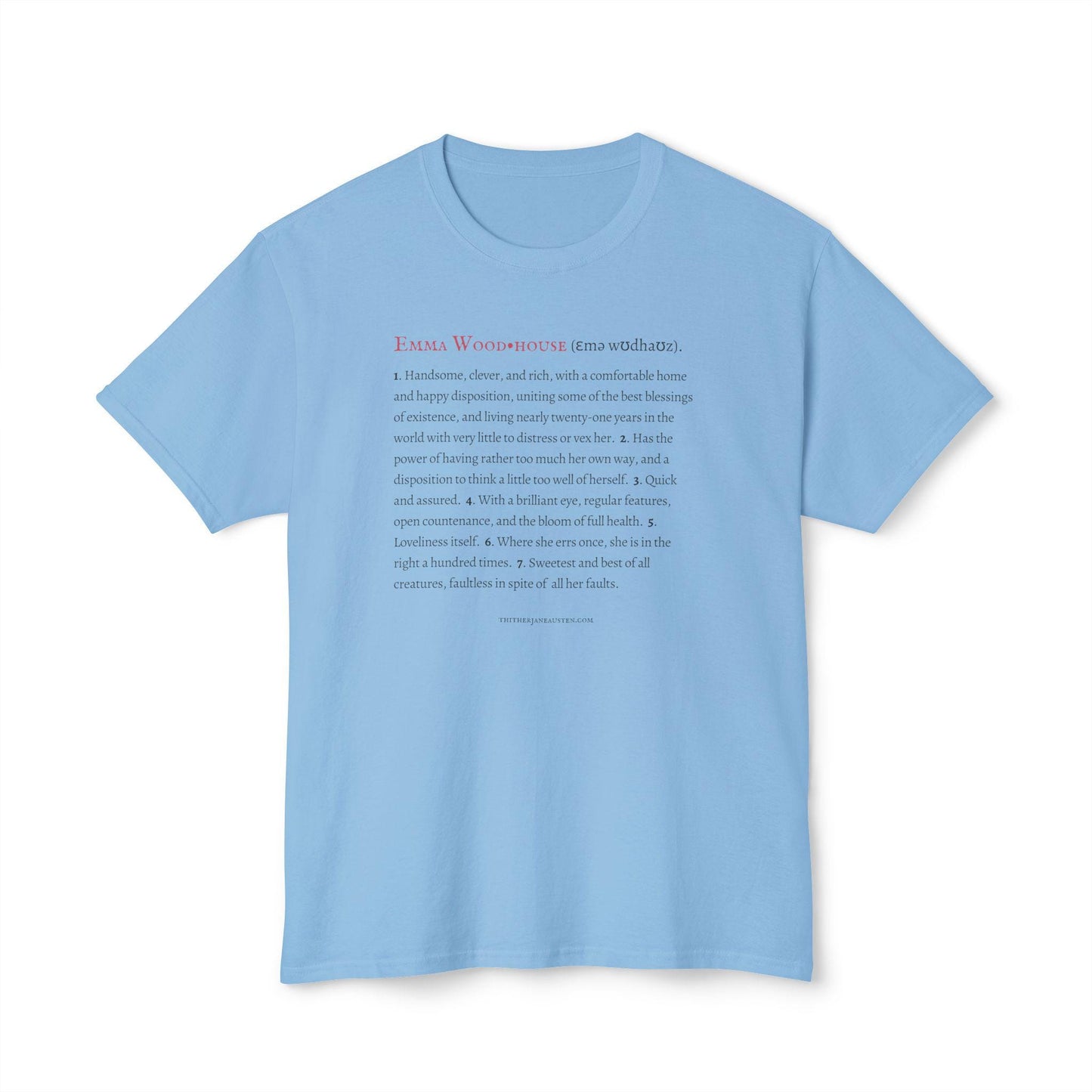 Emma Woodhouse Character Definition Tee