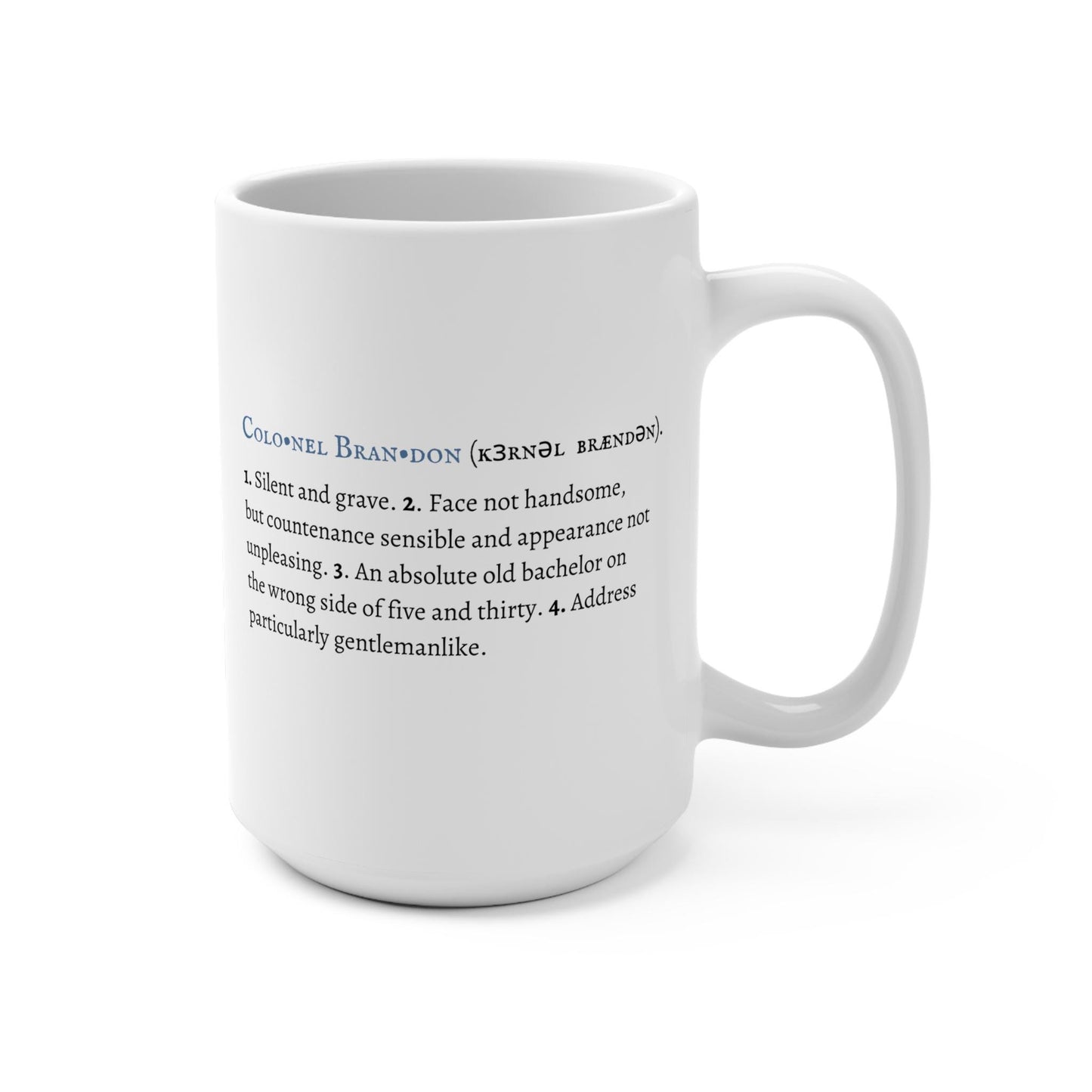 Colonel Brandon Character Definition Mug