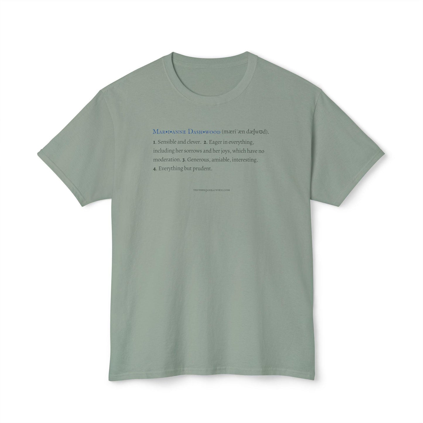 Marianne Dashwood Character Definition Tee