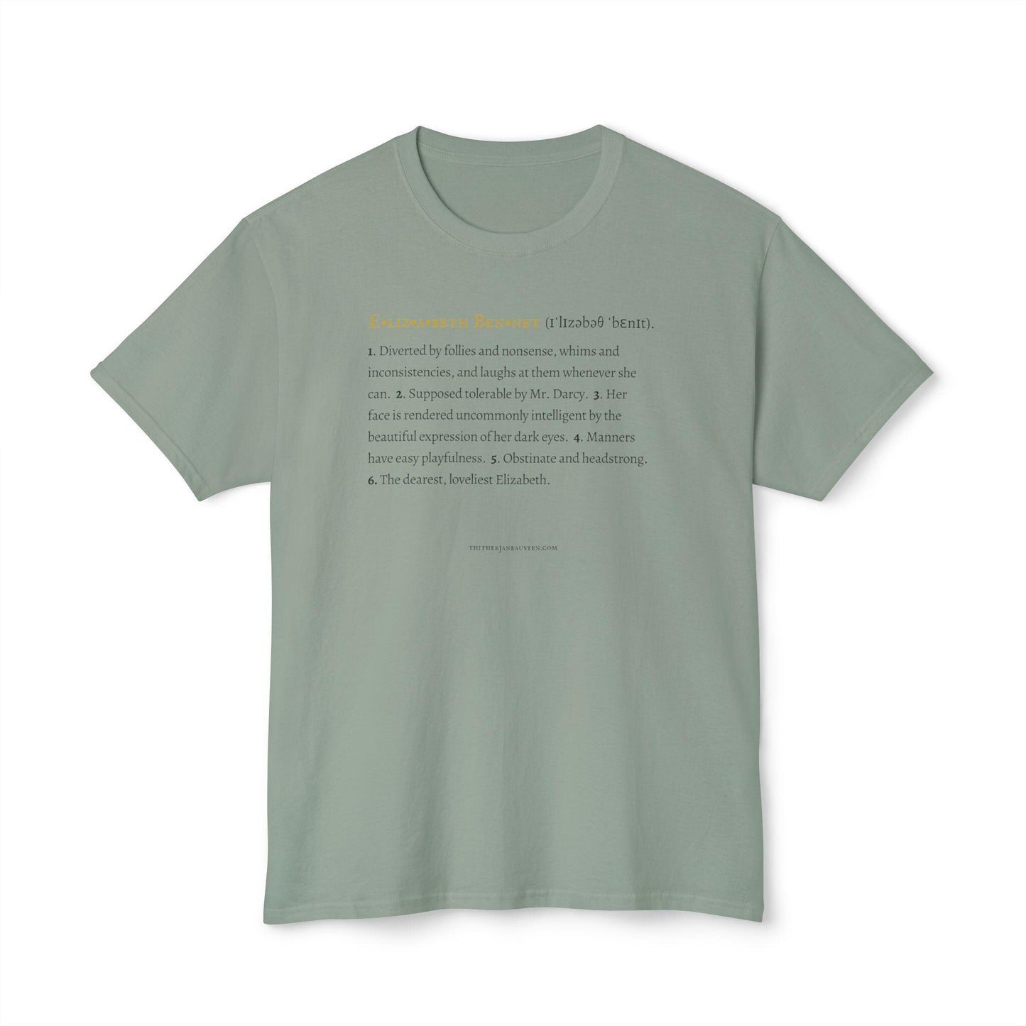 Elizabeth Bennet Character Definition Tee