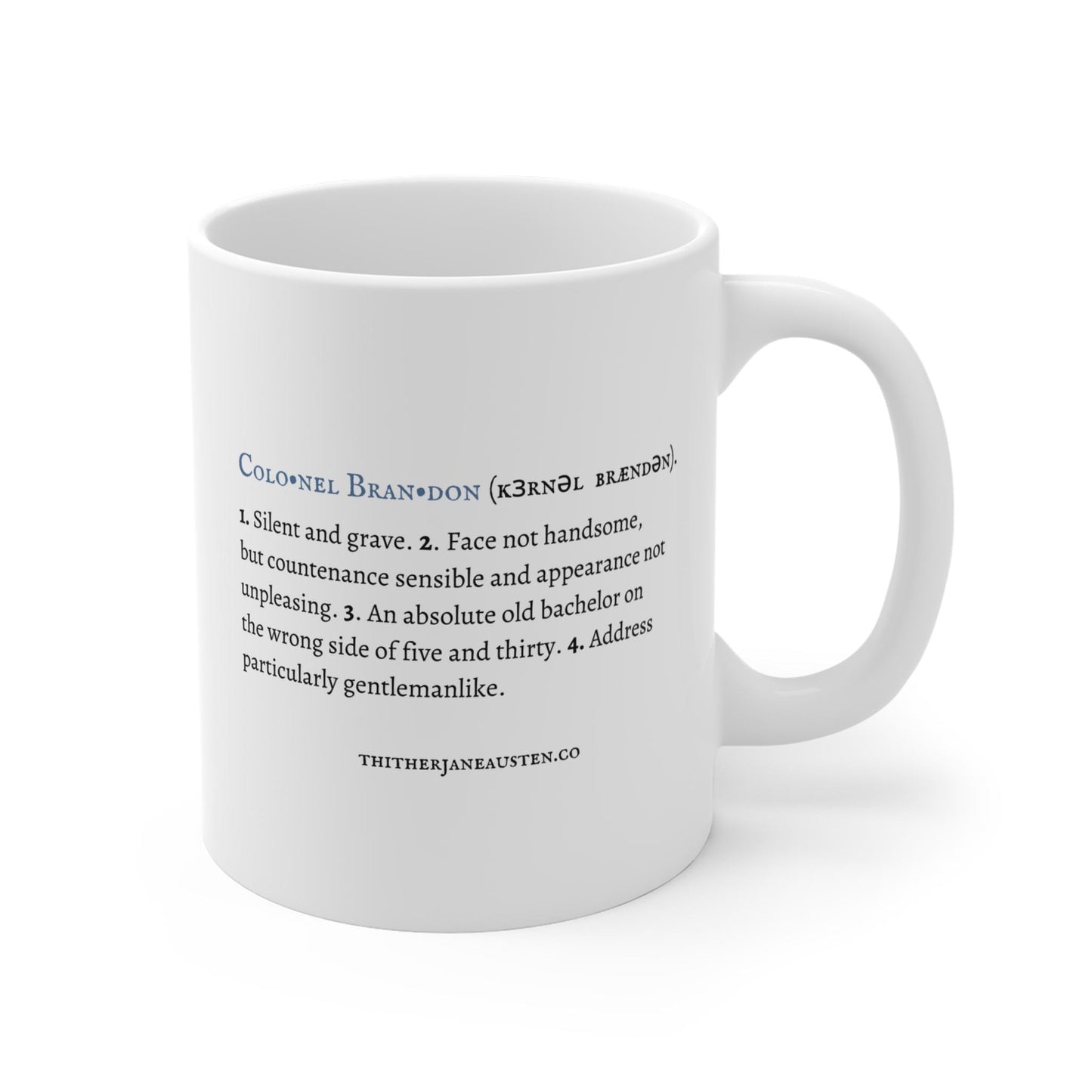Jane Austen Hero Mugs 11oz