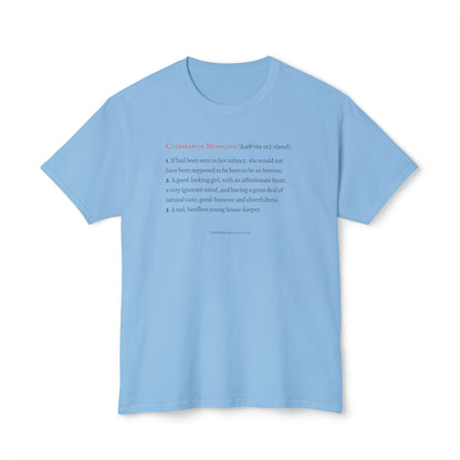 Catherine Morland Character Definition Tee