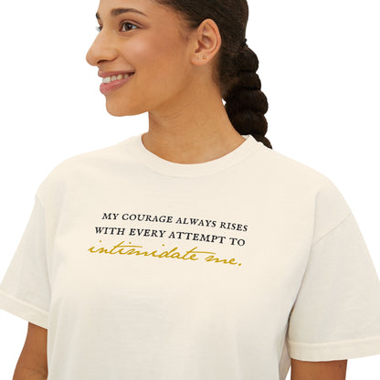 Courage Elizabeth Bennet Quote Boxy Tee