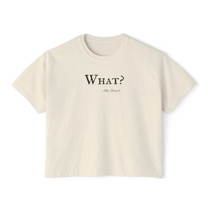 Mr Darcy Quote BBC 'Pride and Prejudice' Boxy Tee
