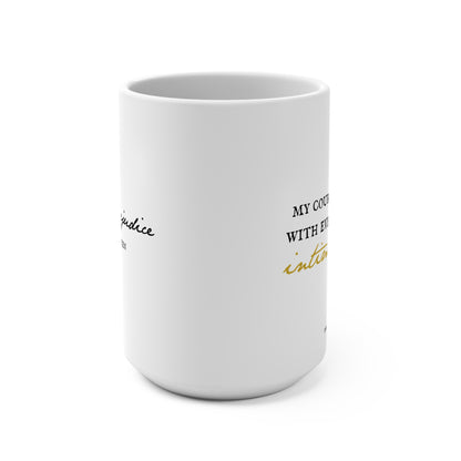 Courage Elizabeth Bennet Quote - 15oz Mug