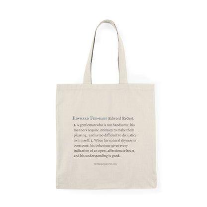 Edward Ferrars Tote - Jane Austen Character Definition Collection