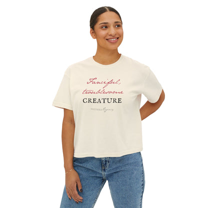 Fanciful, Troublesome Creature - Emma Woodhouse Quote Boxy Tee