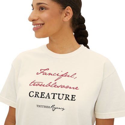 Fanciful, Troublesome Creature - Emma Woodhouse Quote Boxy Tee
