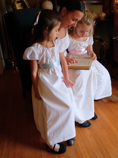 Girls Jenny Regency Cotton Drawstring Dress