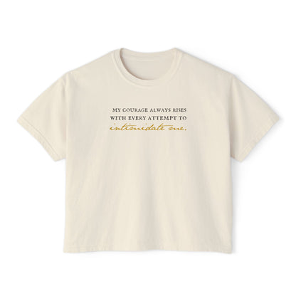 Courage Elizabeth Bennet Quote Boxy Tee