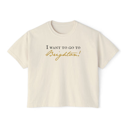Lydia Bennet Quote BBC 'Pride and Prejudice' Boxy Tee