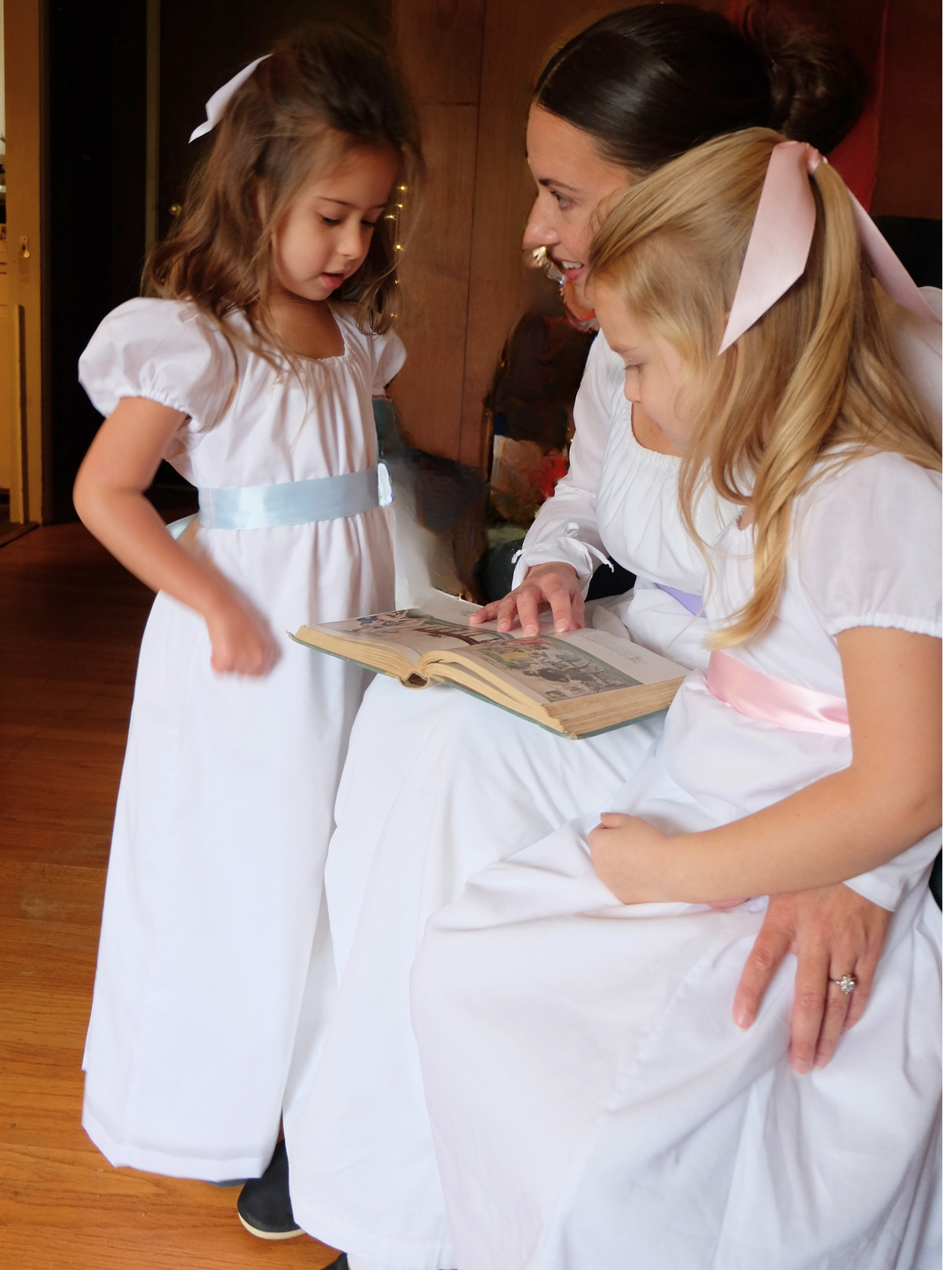 Girls Jenny Regency Cotton Drawstring Dress