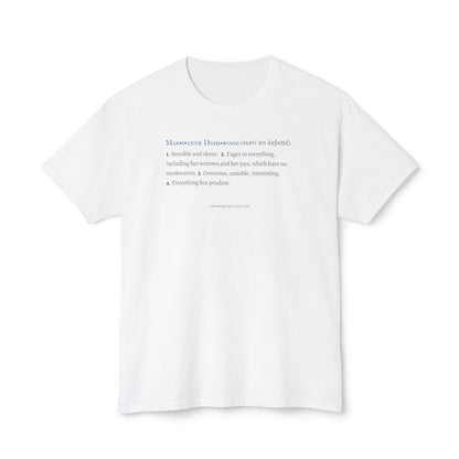 Marianne Dashwood Shirt - Jane Austen Character Definition Collection