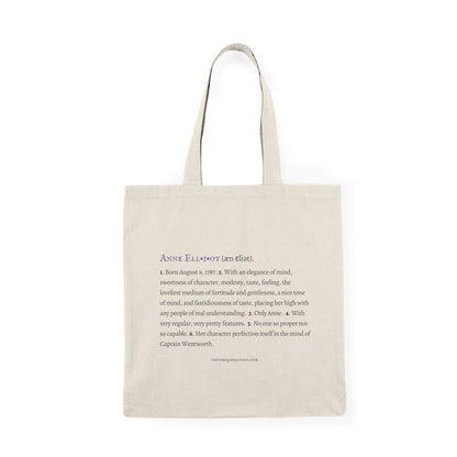 Anne Elliot Tote: Jane Austen Character Collection
