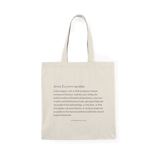 Anne Elliot Tote: Jane Austen Character Collection
