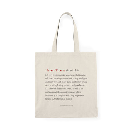 Mr Tilney Tote - Jane Austen Character Definition Collection