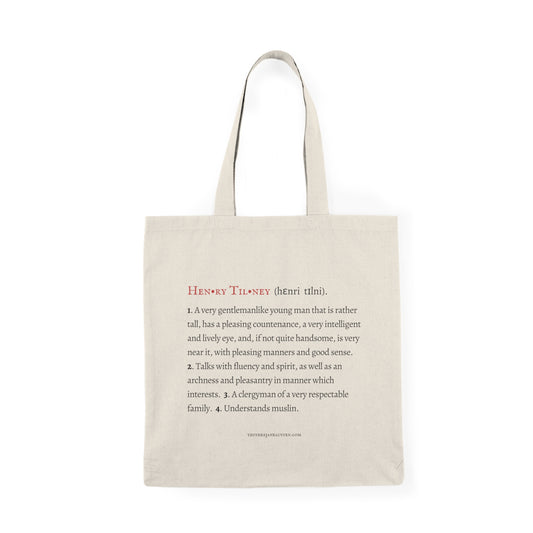 Mr Tilney Tote - Jane Austen Character Definition Collection