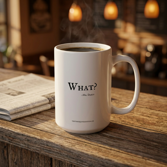 What? BBC Pride and Prejudice Quote Mug - 15 oz