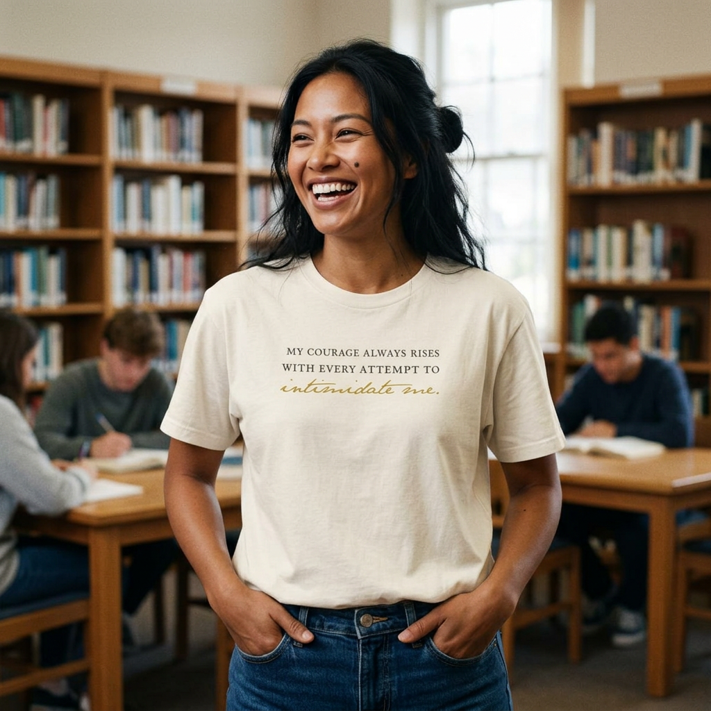 Courage Elizabeth Bennet Quote Boxy Tee