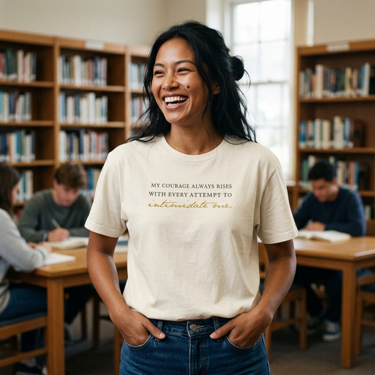 Courage Elizabeth Bennet Quote Boxy Tee