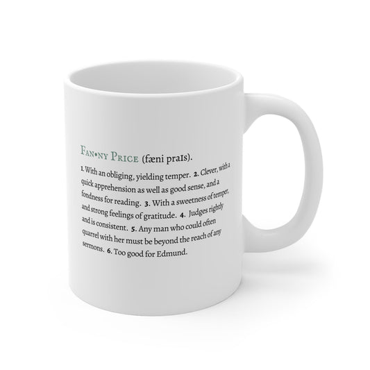 Fanny Price Character Definition Mug