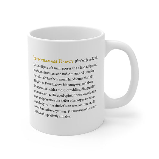 Mr Darcy Character Definition Mug