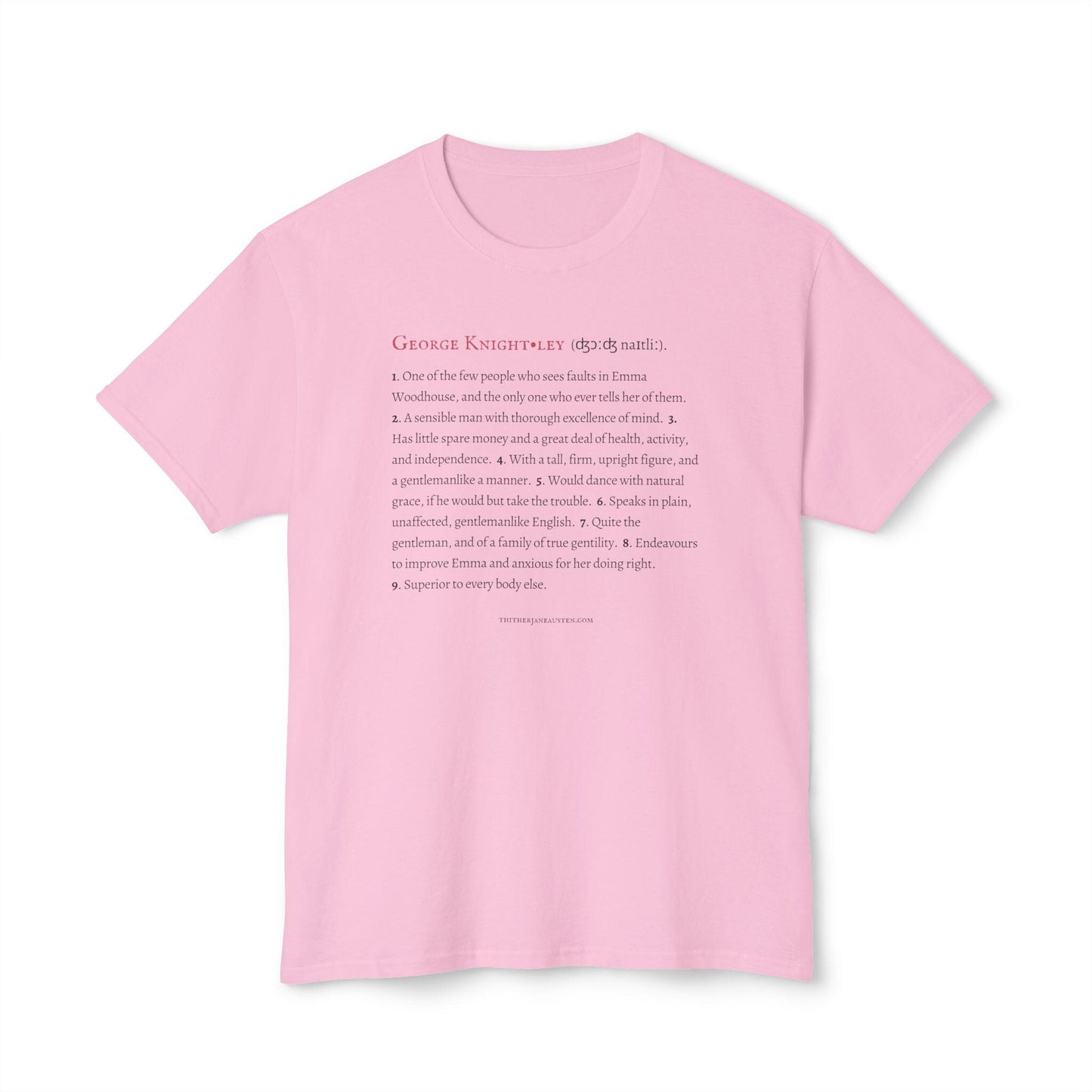 Mr. Knightley Character Definition Tee