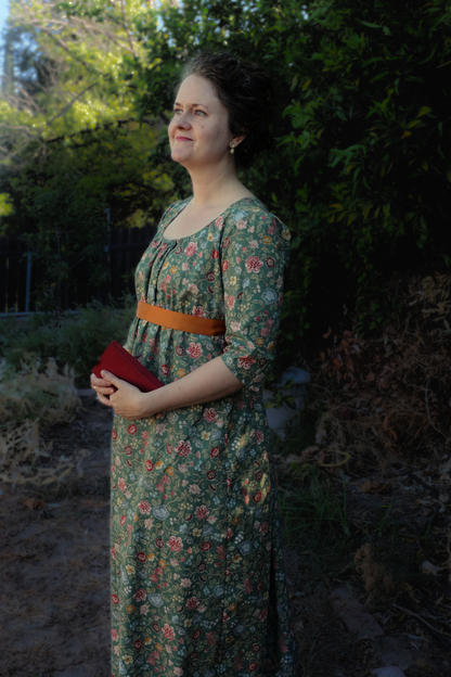 Regency Catherine Print Gown