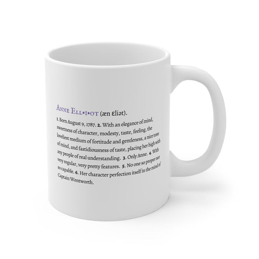 Anne Elliot Character Definition Mug