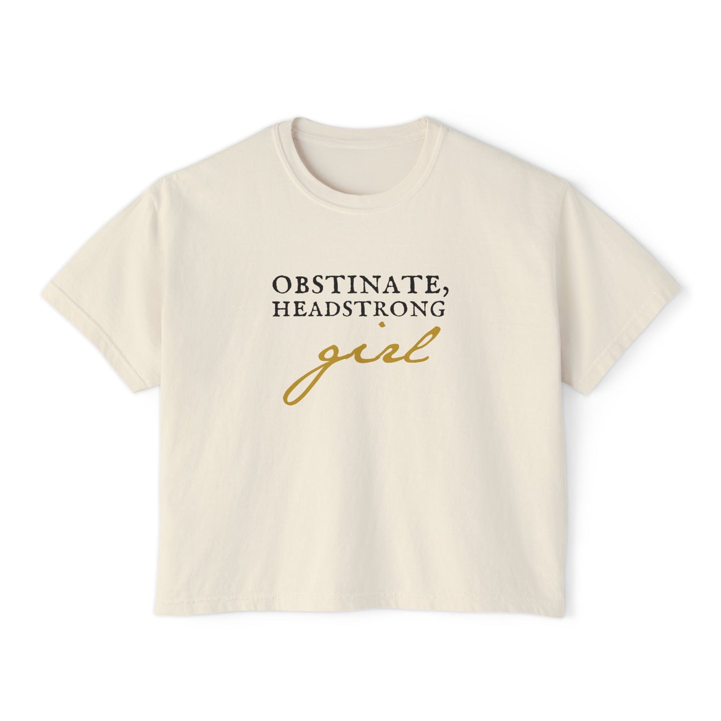 Headstrong Girl 'Pride and Prejudice' Boxy Tee