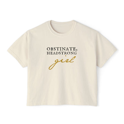 Headstrong Girl 'Pride and Prejudice' Boxy Tee