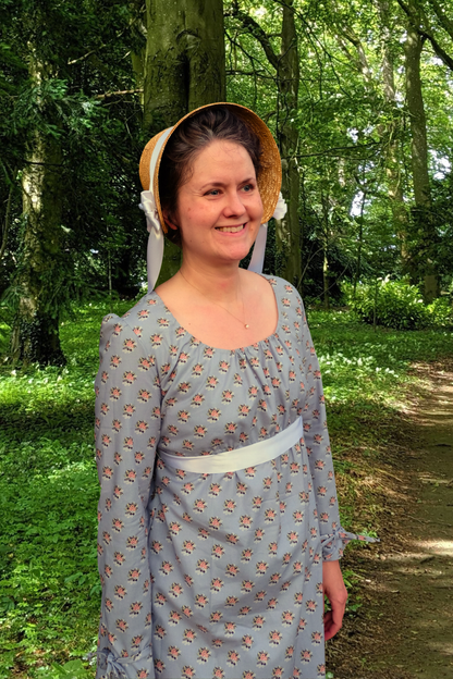 Regency Charlotte Print Cotton Gown