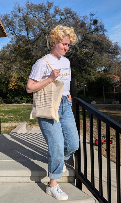 Pride and Prejudice Lydia Quote Tote