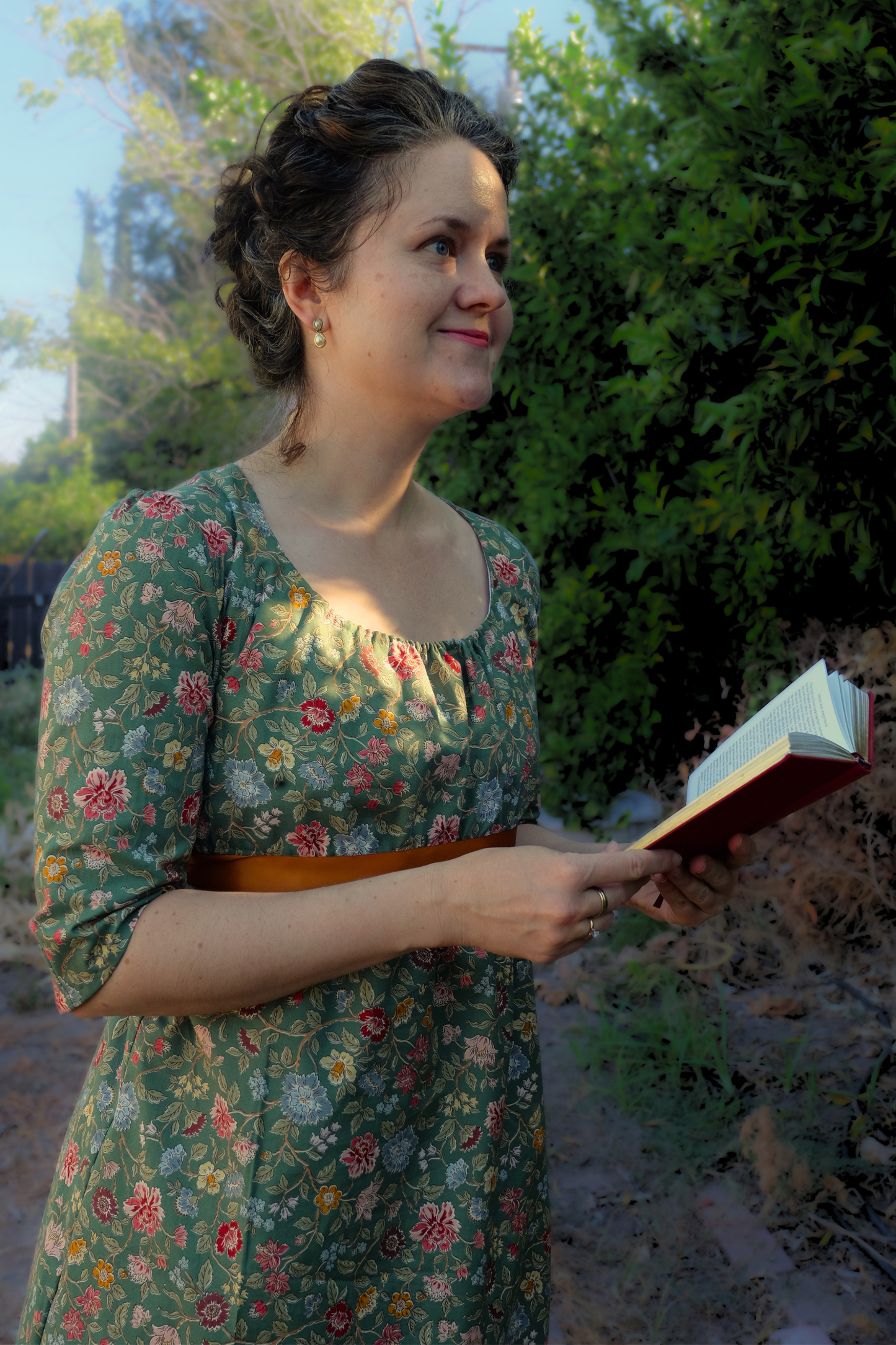 Regency Catherine Print Gown