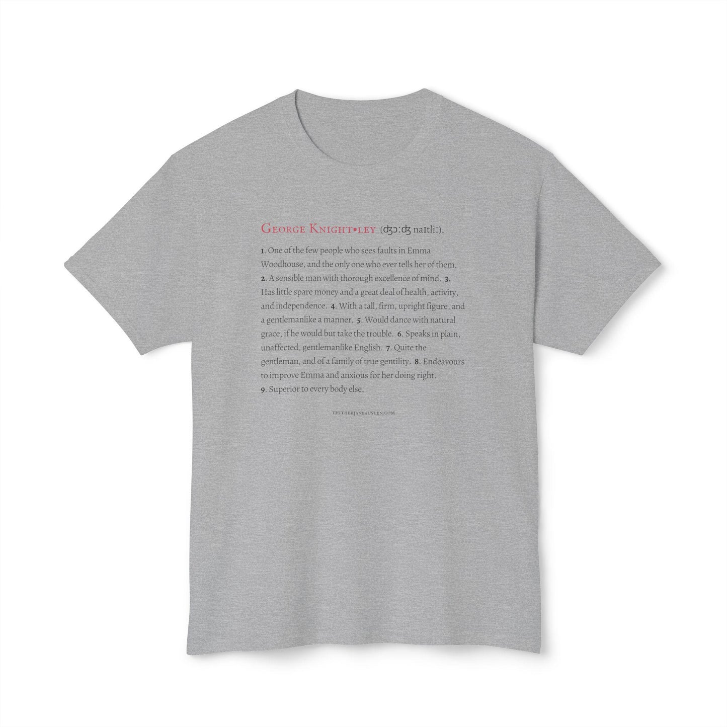 Mr. Knightley Character Definition Tee