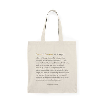 Mr Bingley Tote - Jane Austen Character Definition Collection