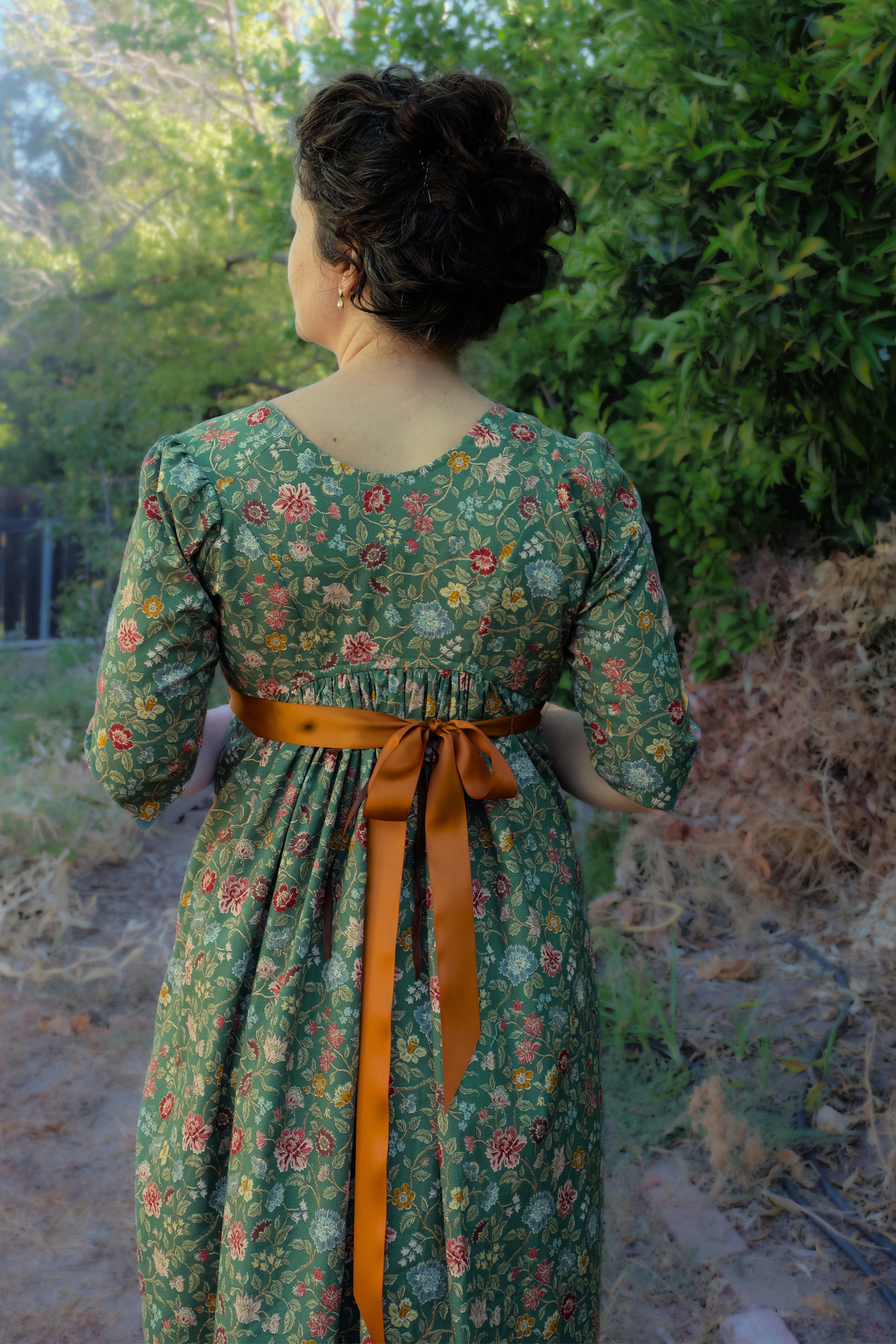 Regency Catherine Print Gown