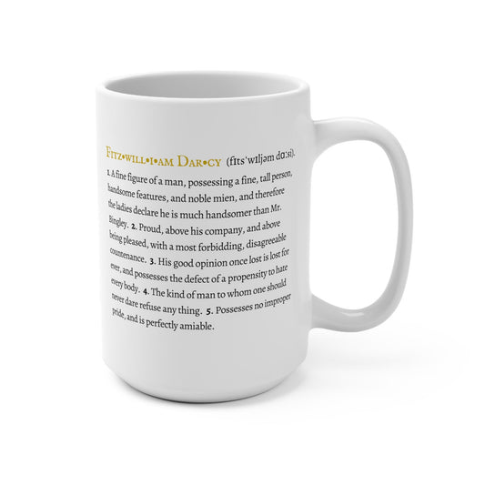 Mr Darcy Character Definition Mug