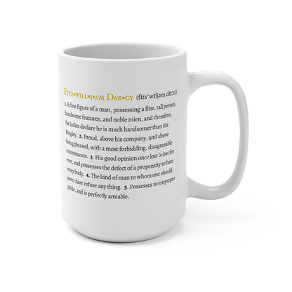 Mr Darcy Character Definition Mug