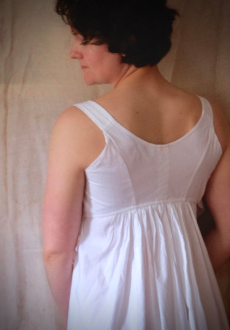Regency Cotton Petticoat: Adjustable Fit for Historical Silhouette