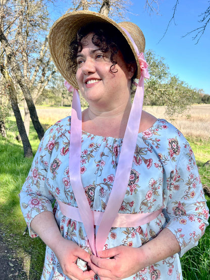 Emma Regency Straw Bonnet