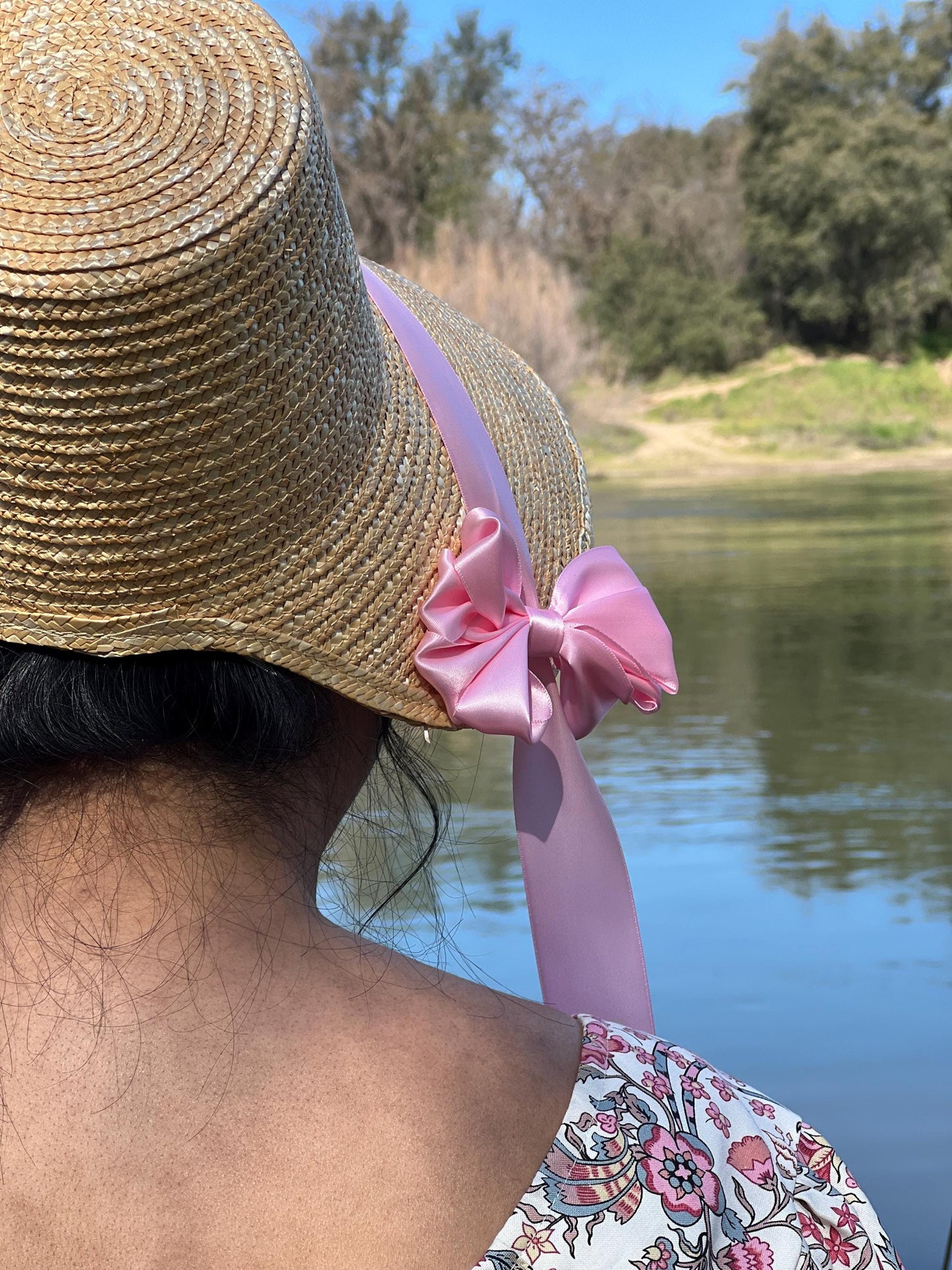 Emma Regency Straw Bonnet